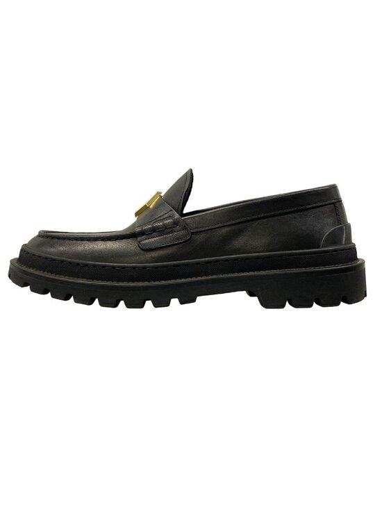 Dior Loafers 40 CD Diamond Leather Black Gold main image 10